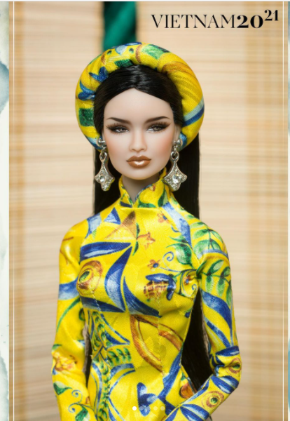 Ao Dai Vietnam barbie doll