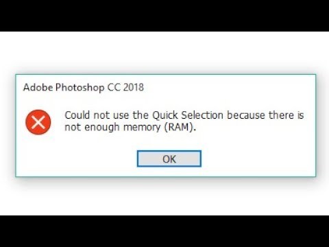 Quick Selection Tool not enough memory