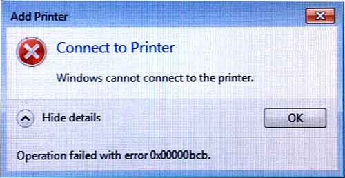 Fix printer connection error Windows cannot connect to the printer