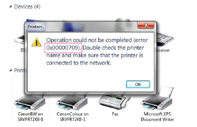 How To Fix Printer Error 0x00000709 Artculture 9653