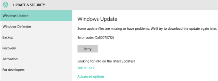 Fix error: Update Win 10 0x80070422 some update files are missing