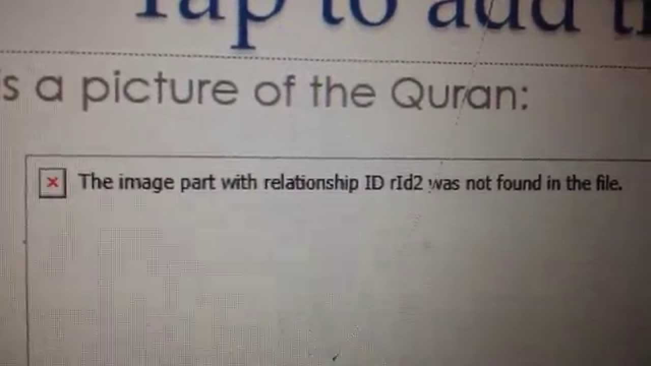 Fixed: powerpoint the image part with relationship id rld2