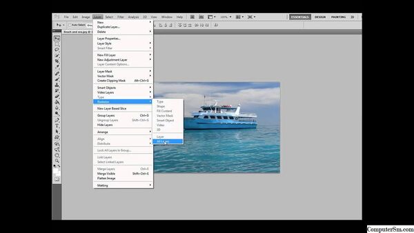 How to Rasterize Smart Objects, Type, Video, 3D Layers