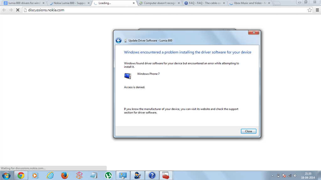 windows found drivers for your device but encountered an error while attempting to install it