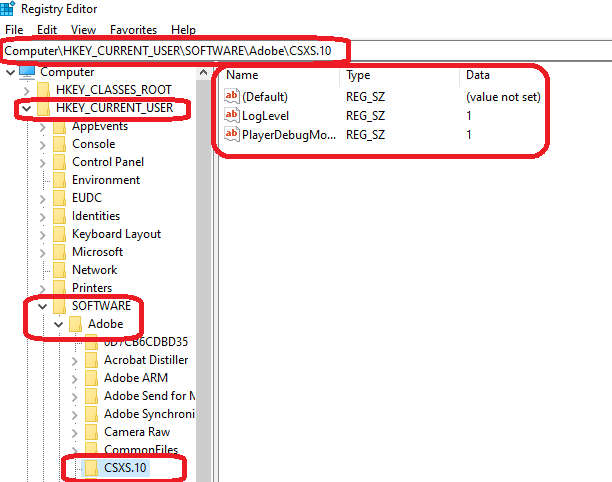 Create folder CSXS