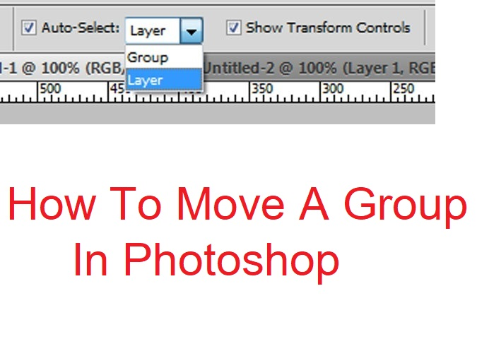 How To Move A Group In Photoshop
