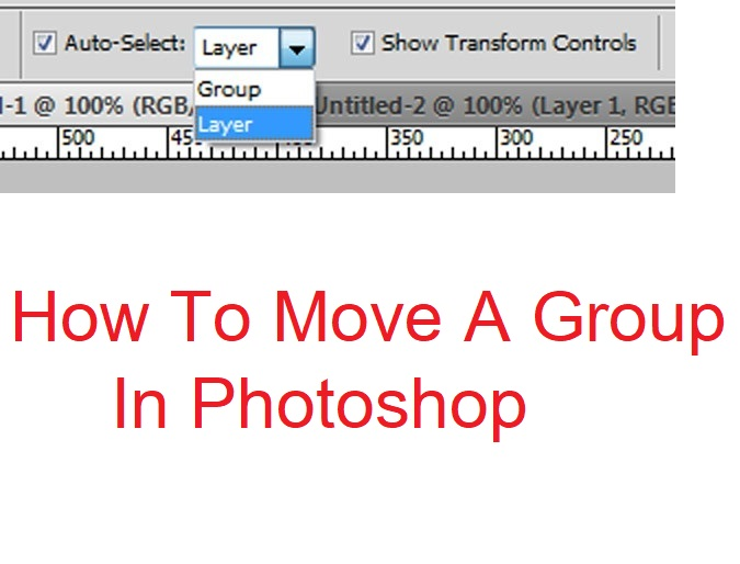 How To Move A Group In Photoshop 