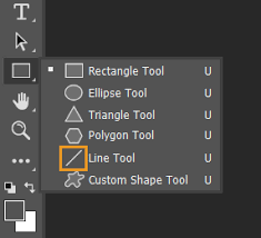 line tool photoshop