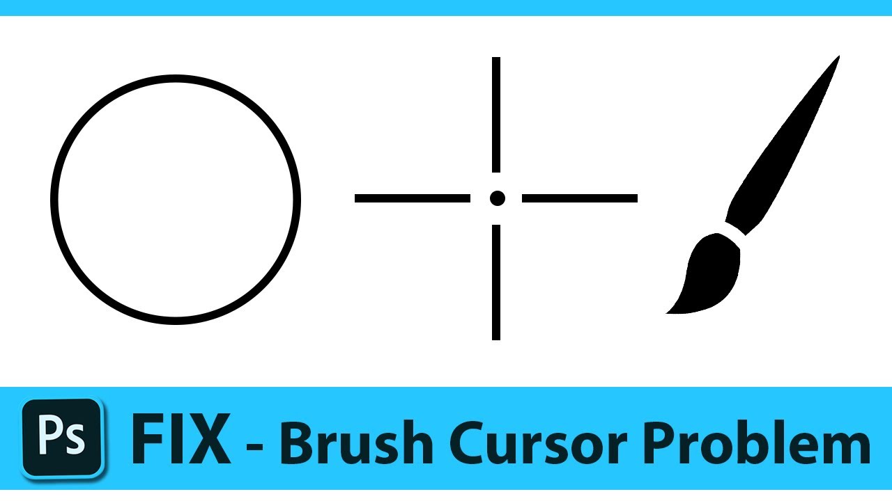 How to fix Photoshop brush cursor not showing