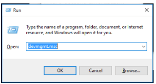 Type devmgmt.msc