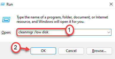 Open Disk Cleanup window