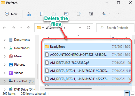 Select all the contents and delete