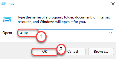 write “temp” and type Enter