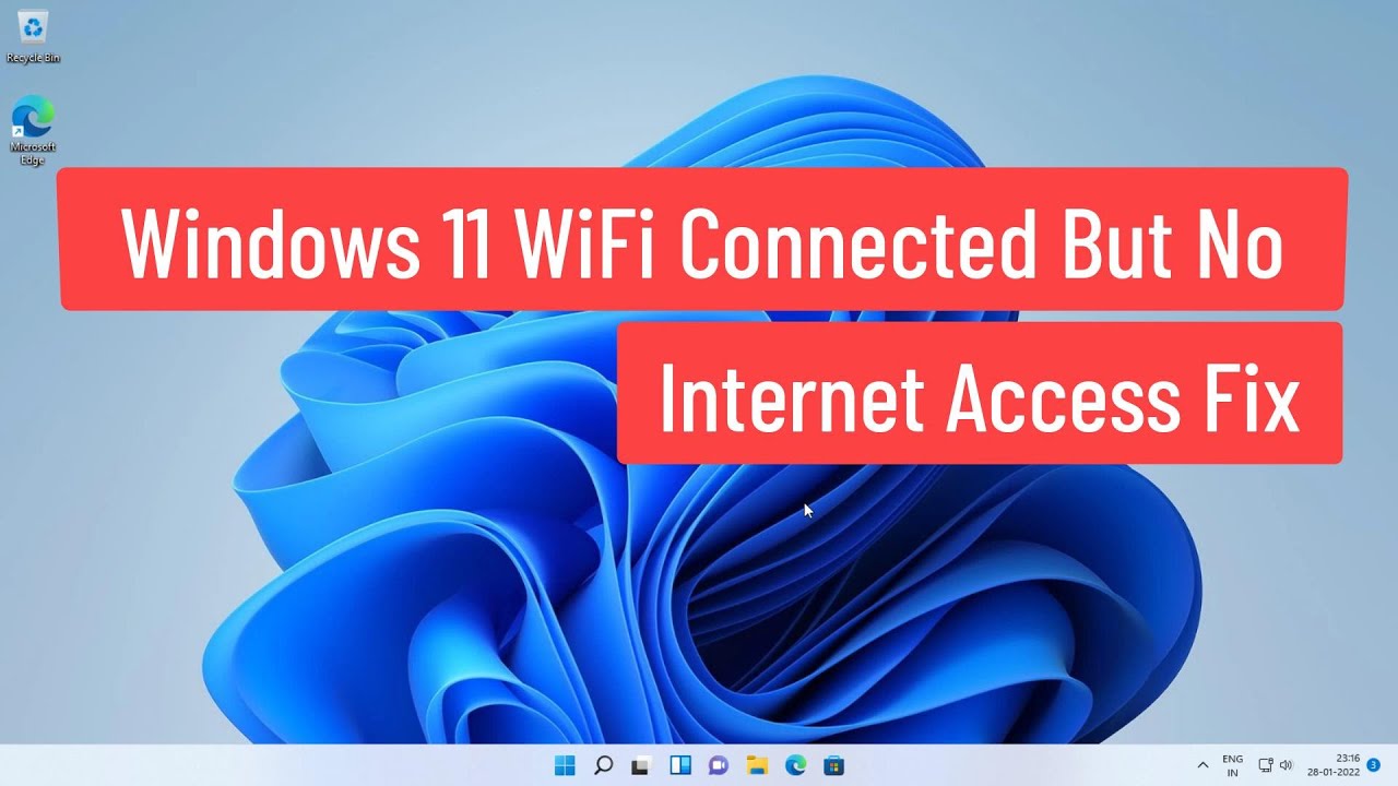 Fix Windows 11 wifi connected but no internet