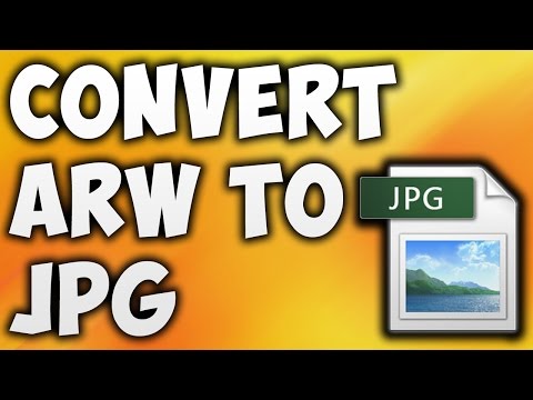 How to convert ARW to JPG without losing quality