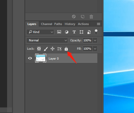Lock and Unlock Layers in Photoshop