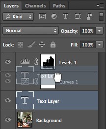 Move layers to arrange design layout