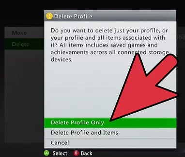 Delete and download your profile