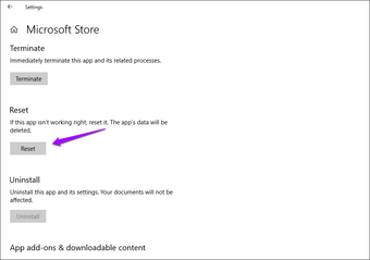 Reset and Clear Windows Store cache   