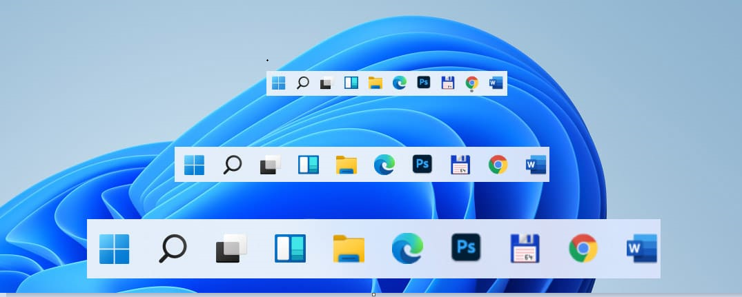 Decrease taskbar size Windows 11 - Customize your taskbar