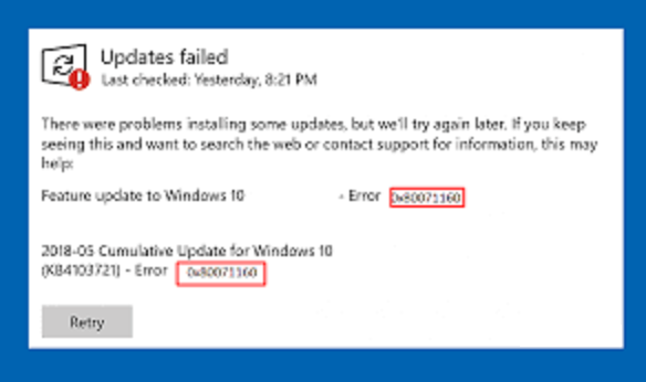 Fix Update Error 0x80071160 for Windows 10 11