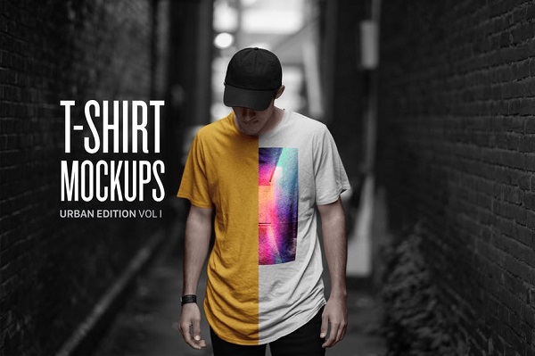 T-shirt mockup templates