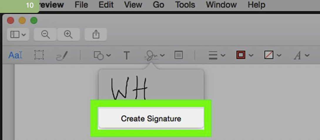 Create a signature