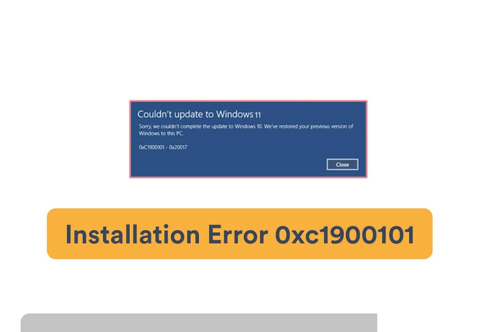 How do i fix 0xc1900101 error when installing windows 11