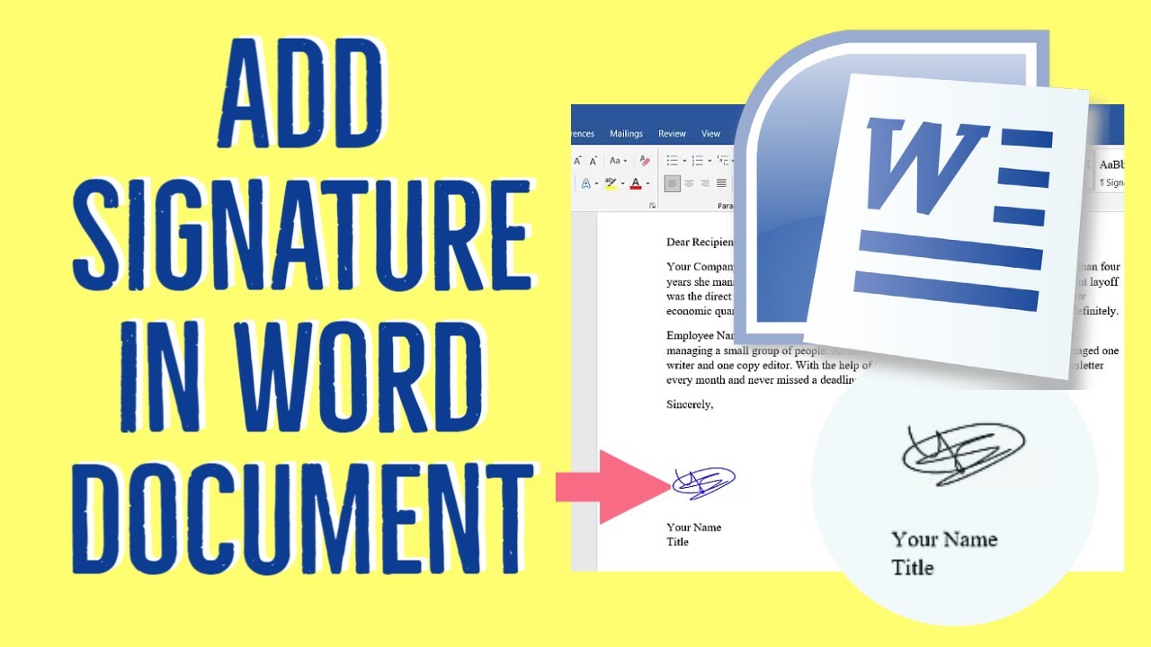 How to add handwritten signature in Word on Mac