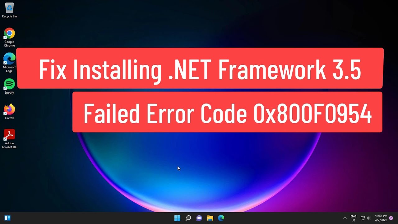 How to fix Error code 0x800f0954 Windows 11