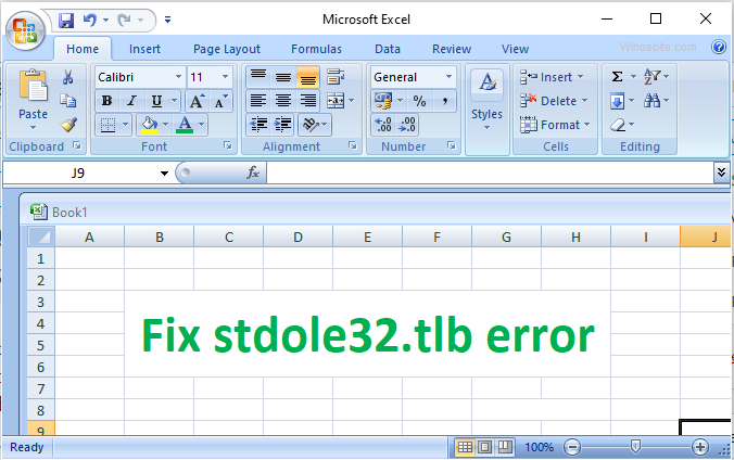 How to Fix Stdole32.tlb Excel 2007 Error in Windows 10/11