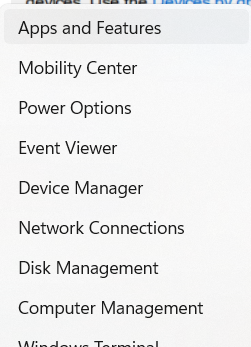 Right-click Start Menu and select Device Manager
