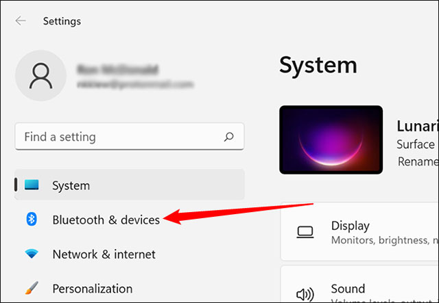 Bluetooth & devices