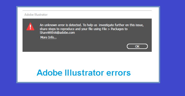 Adobe Illustrator errors