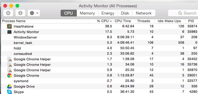 Use Activity Monitor to monitor apps that slow down your device