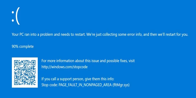 Fix fltmgr.sys blue screen windows 11