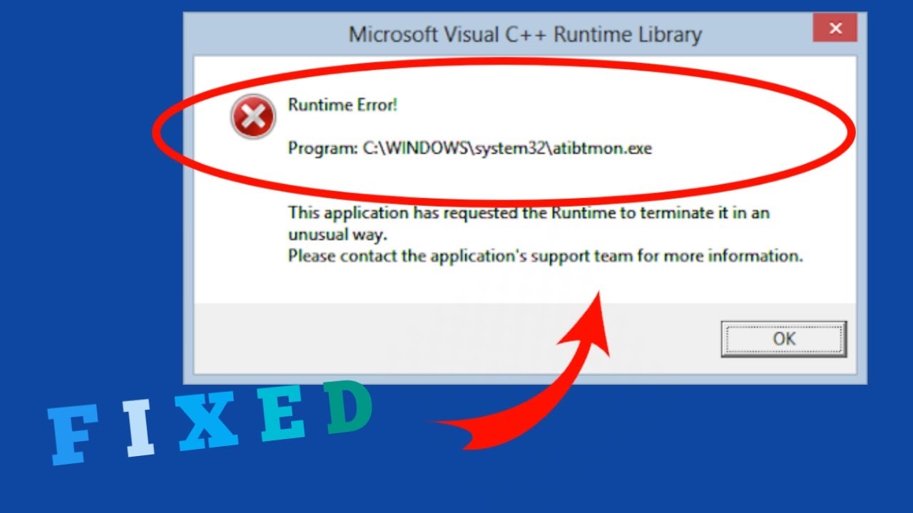 How to fix runtime error C++