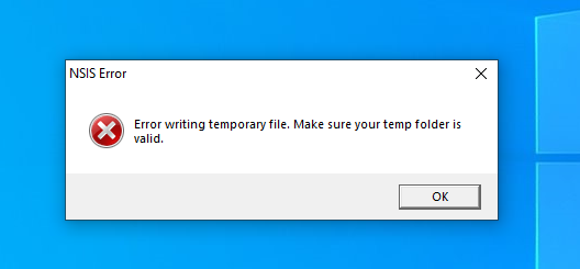 Fix Error writing temporary file make sure temp folder is valid