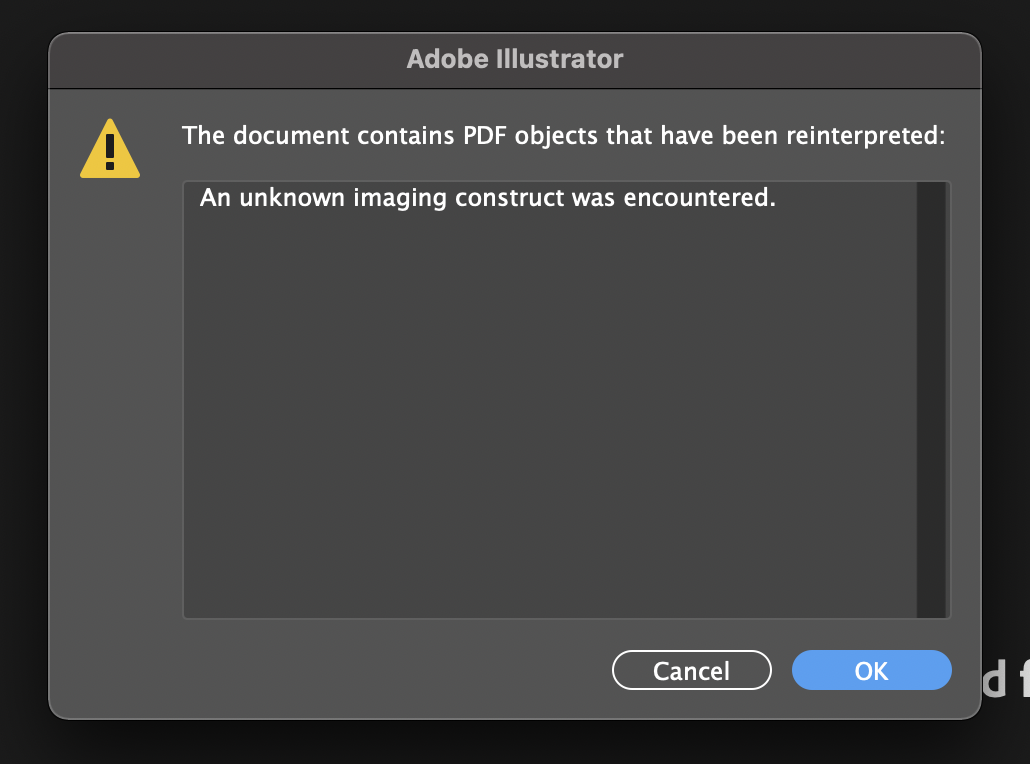 How to fix illustrator could partially read this file